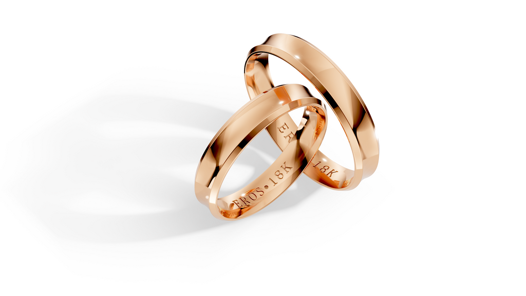 Aliança Aura Ouro 18K 4mm