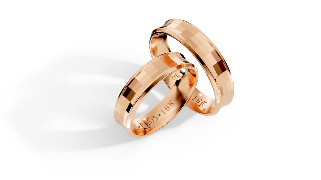 Aliança Prisma Ouro 18K 5mm