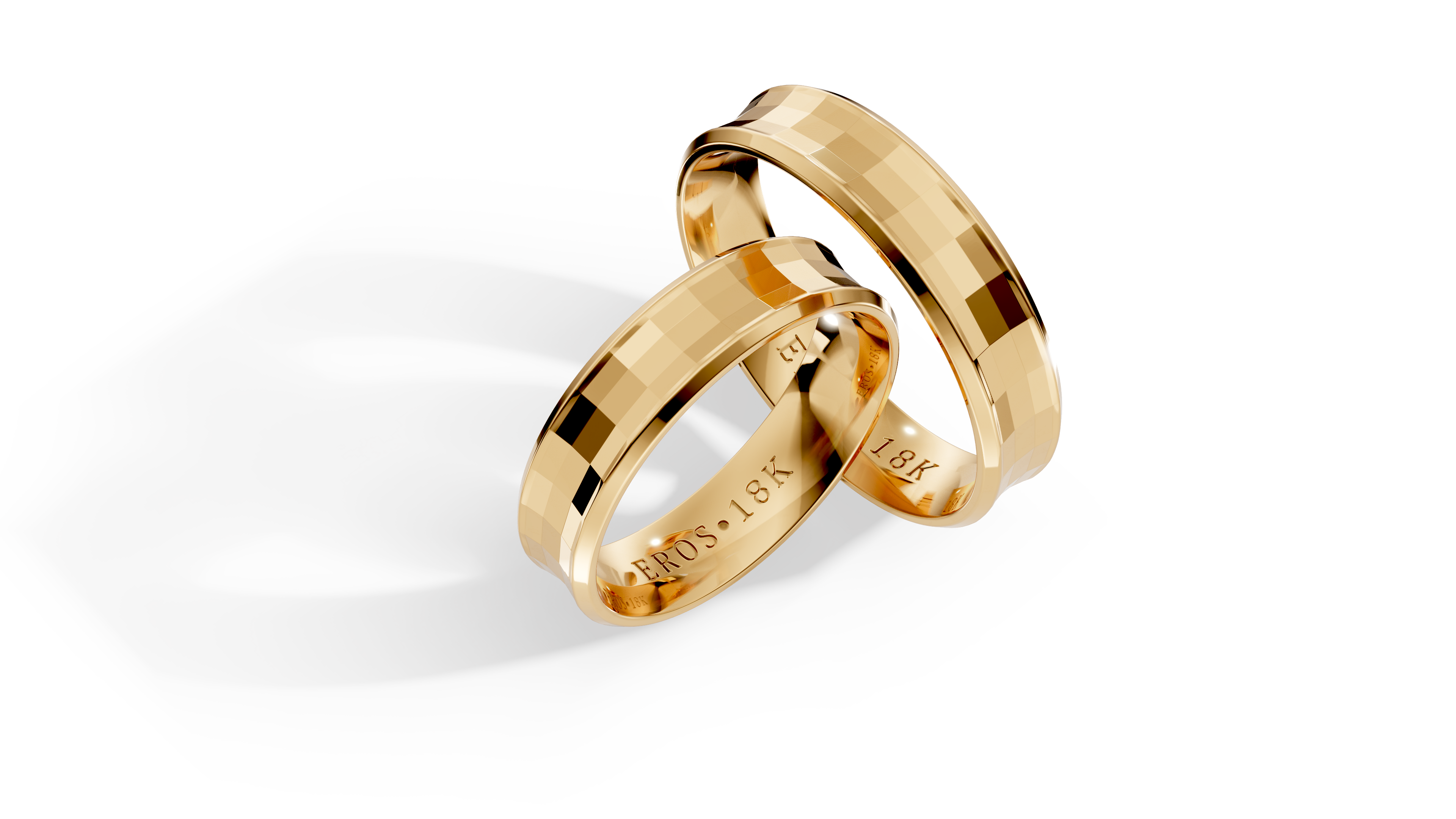 Aliança Prisma Ouro 18K 5mm