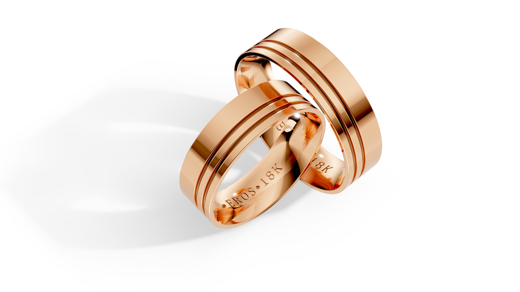 Aliança Axiom Ouro 18K 6mm