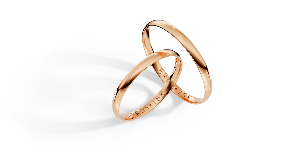 Aliança Essenza Ouro 18K 2mm
