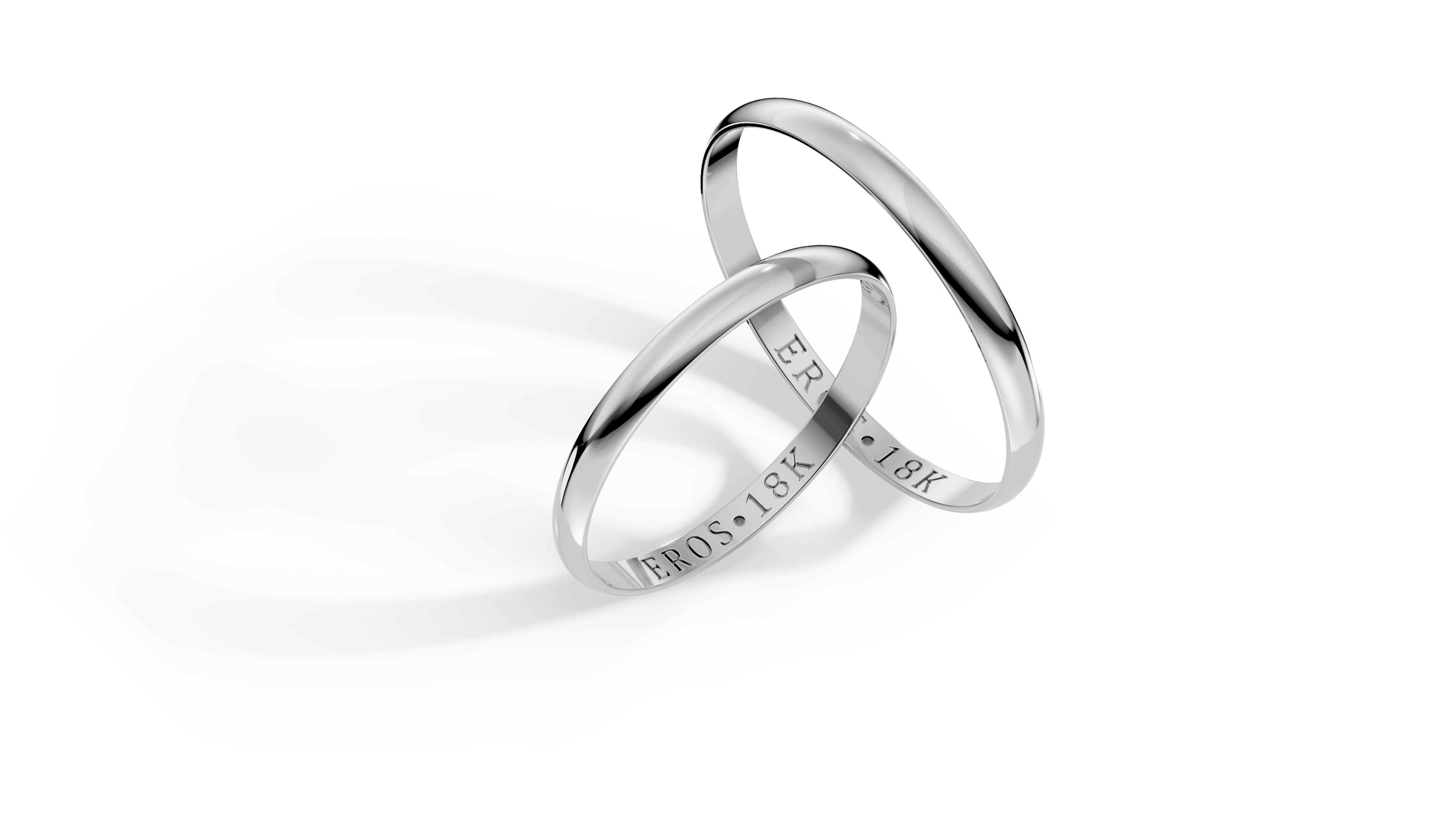 Aliança Essenza Ouro 18K Interior Reto 2mm