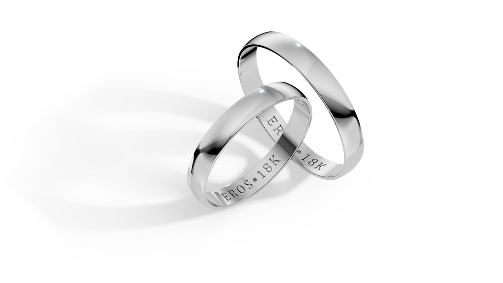 Aliança Essence Ouro 18K Interior Reto 3mm