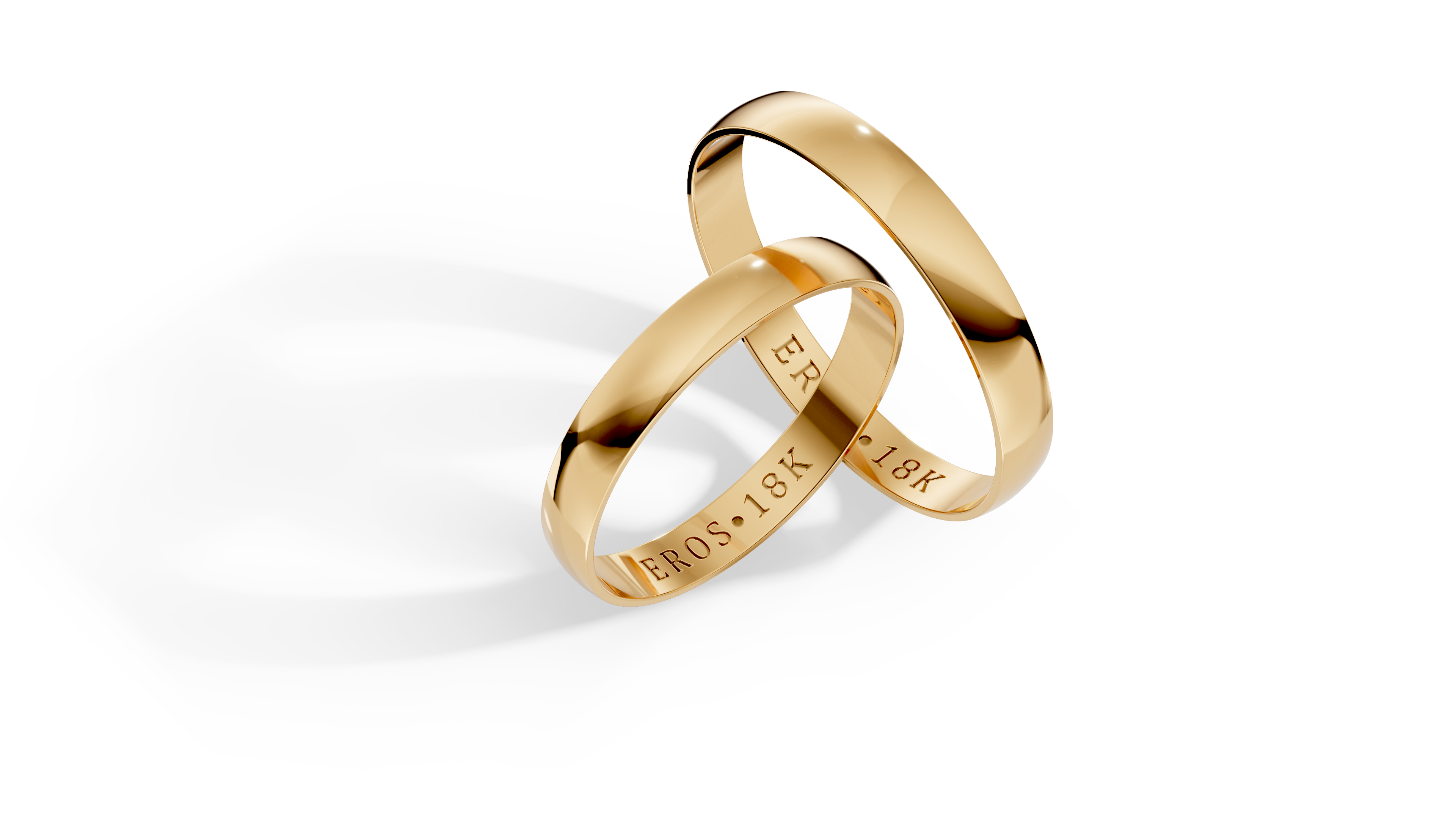 Aliança Essence Ouro 18K Interior Reto 3mm