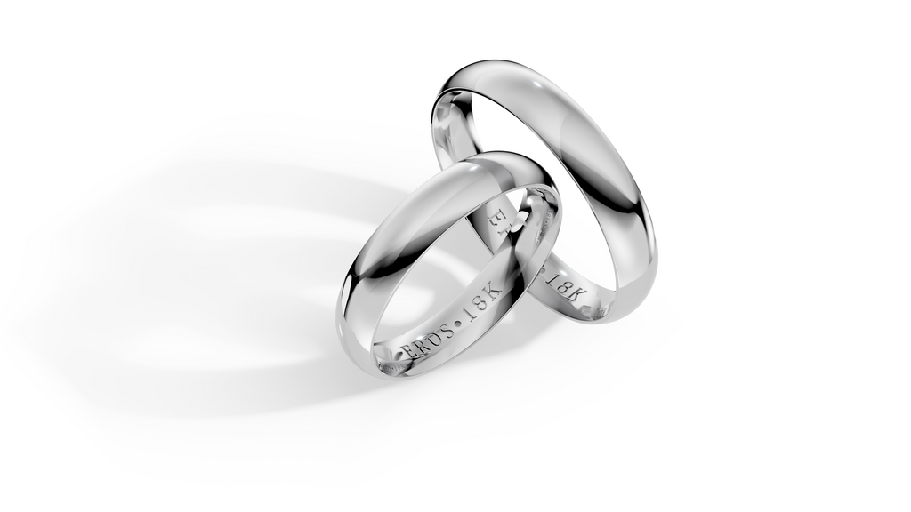 Aliança Essence Ouro 18K Interior Reto 4mm