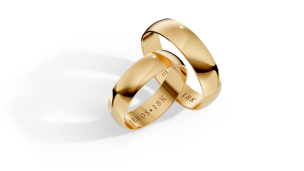 Aliança Essence Ouro 18K Interior Reto 5mm