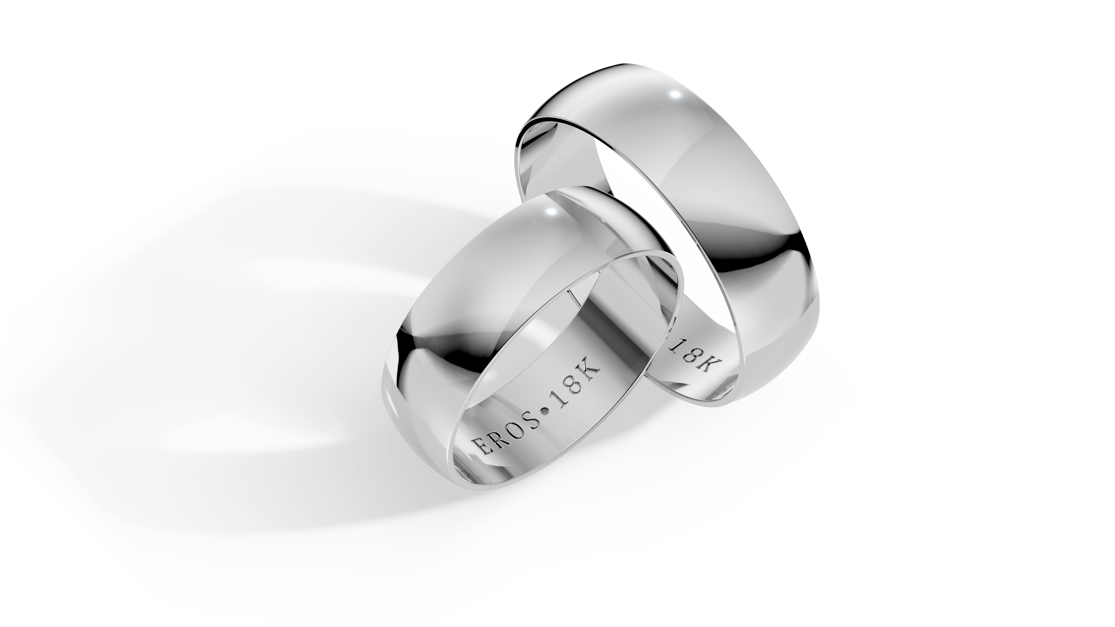 Aliança Essence Ouro 18K Interior Reto  6mm