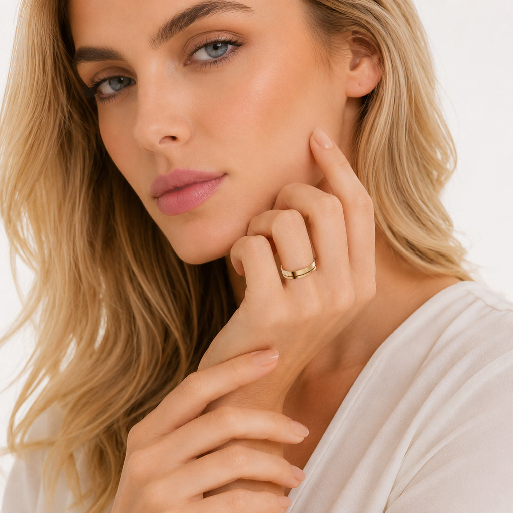Aliança Orion Premium Ouro 18K 5mm